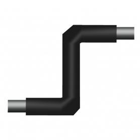   Z-образный элемент трубопровода в ППУ изоляции 